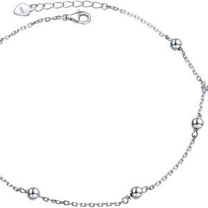 S925 Sterling Silver Anklet for Women Summer Boho Beach Charm Adjustable Foot An